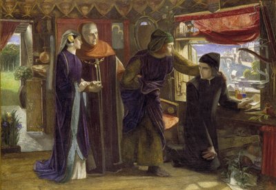 The First Anniversary of the Death of Beatrice, 1853-54 by Dante Gabriel Charles Rossetti